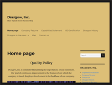 Tablet Screenshot of drasgowinc.com